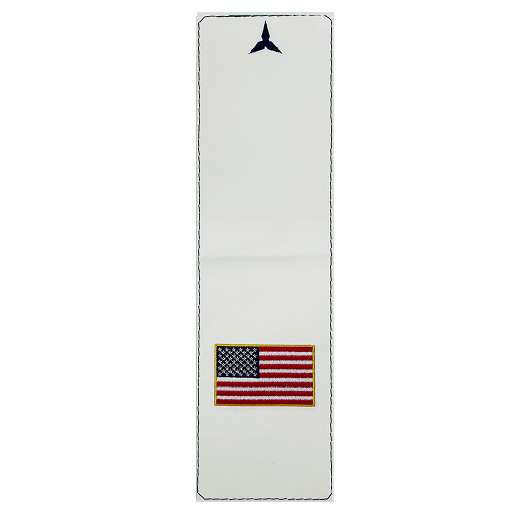 White Hacker American Flag Yardage Book/Scorecard Cover