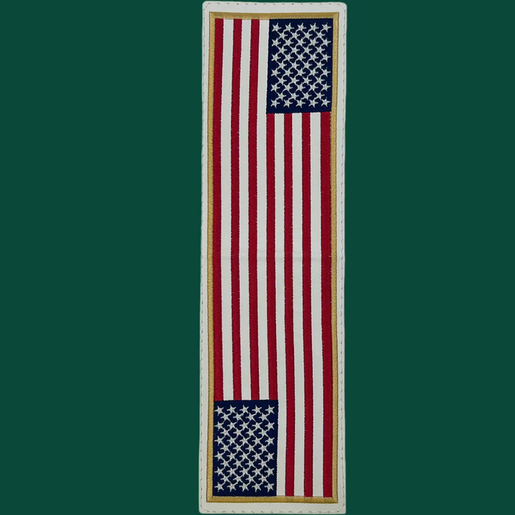 The Original Full American Flag Yardage Book/Scorecard Cover TIN Box