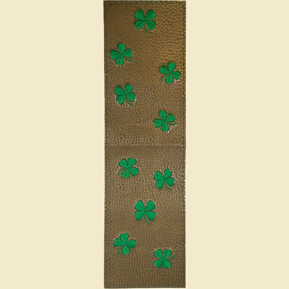 Vegas Gold Hacker Dancing Clovers Yardage Book/Scorecard Cover TIN