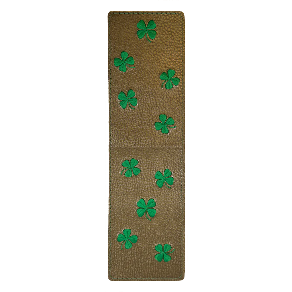 Vegas Gold Hacker Dancing Clovers Yardage Book/Scorecard Cover