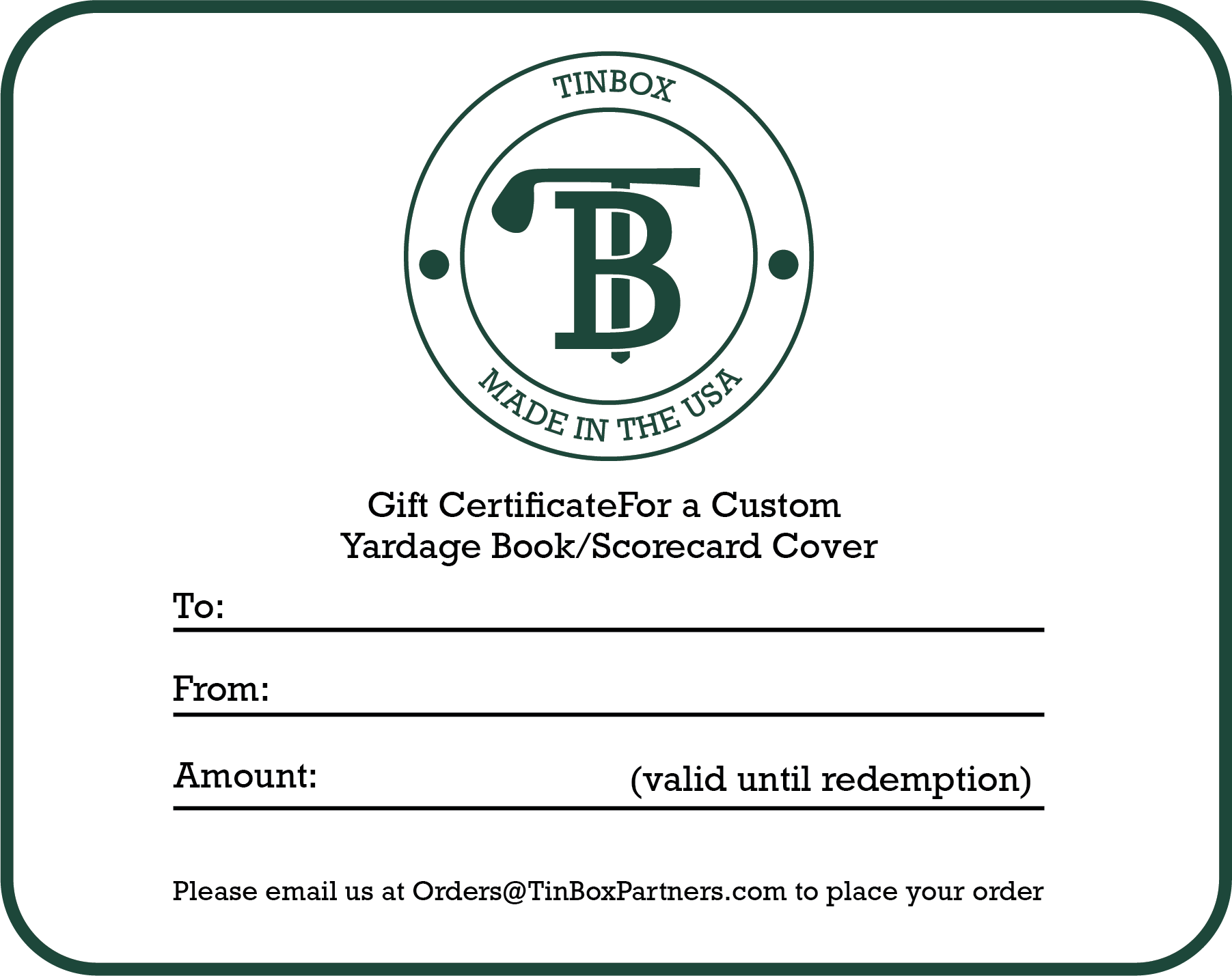 TIN Box Partners Gift Card