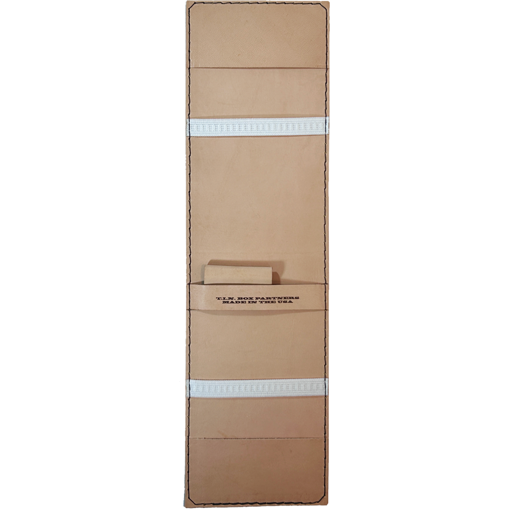 Brown Croco Print Duffer American Flag Yardage Book/Scorecard Cover