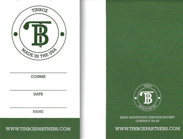 Yardage Book Template